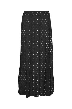 Fusta Vero Moda Curve Vmcbumpy Long Black Snow White Dots