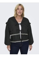 Women Shirt Only Carmakoma Carselin Emb Tie Black