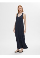Rochie Selected Slfroberta Knot Ankle Dark Sapphire