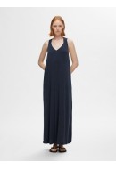Rochie Selected Slfroberta Knot Ankle Dark Sapphire