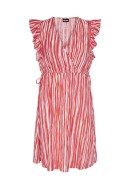 Rochie Pieces Pckaiana Cloud Dancer/Poppy Red