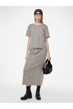 Fusta Pieces Pcmacy Hw Ankle Cloud Cream/Black