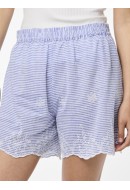 Pantaloni Scurti Dama Pieces Pcfrida Mw PrinceBlue/Bright White