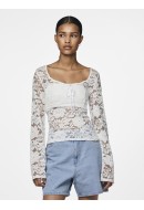 Bluza Dama Pieces Pcamalie Lace Bright White