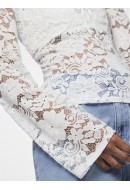 Bluza Dama Pieces Pcamalie Lace Bright White