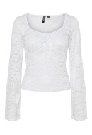 Bluza Dama Pieces Pcamalie Lace Bright White