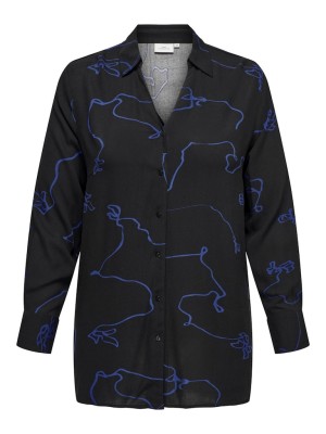 Women Shirt Only Carmakoma Caragnis Life Black Aop