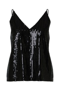 Maieu Dama Selected Slfselima Strap Sequins Black