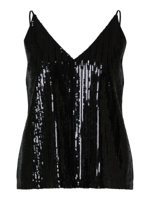 Maieu Dama Selected Slfselima Strap Sequins Black