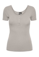 Women T-shirt Pieces Pckitte Silver Gray