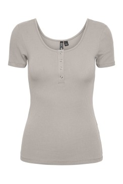 Tricou Dama Pieces Pckitte Silver Gray