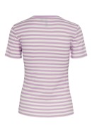 Tricou Dama Pieces Pcruka Pink Lavander/Cloud Dancer