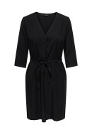 Dress Jacheline De Young Jdyditte-Divya 3/4 Belt Shirt Black Denim