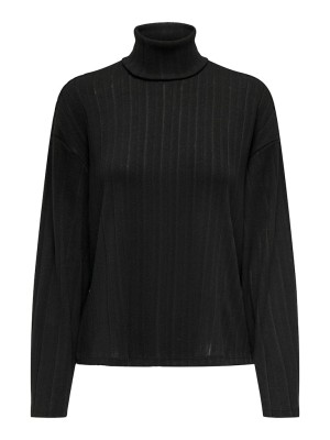 Women Blouse Jacqueline De Young Jdyronsy Roll Neck Black