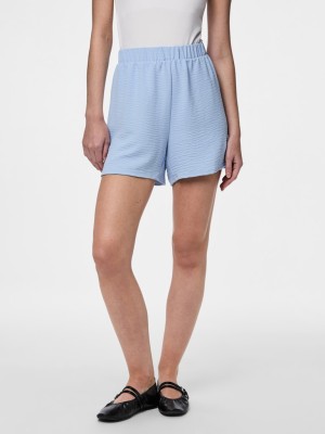 Pantaloni Scurti Dama Pieces Pcanna Hw Cashmere Blue