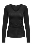 Bluza Dama Jacqueline De Young Jdykaiser Glitter V-Neck Black