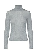 Women Blouse Vero Moda Vmisadora Rollneck Medium Grey Melange
