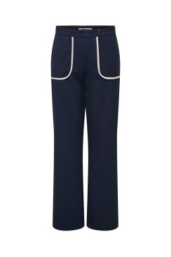 Pantaloni Dama Only Onlavila Hw Contrast Str Night Sky