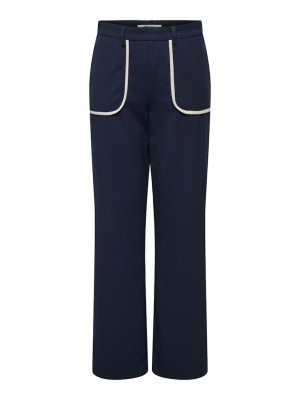 Pantaloni Dama Only Onlavila Hw Contrast Str Night Sky