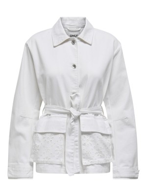 Jacheta Dama Only Onlelsa Belted Bright White