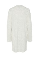 Cardigan Dama Pieces Pcnana O-Neck Light Grey Melange
