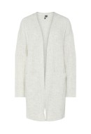 Cardigan Dama Pieces Pcnana O-Neck Light Grey Melange
