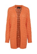 Cardigan Dama Pieces Pcjess O-Neck Mandarin Orange