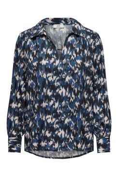 Bluza Dama Jacqueline De Young Jdyabigail Loose V-Neck Bering Sea W Dazzling Blue Ikat