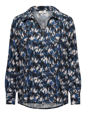 Bluza Dama Jacqueline De Young Jdyabigail Loose V-Neck Bering Sea W Dazzling Blue Ikat