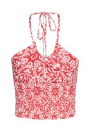 Maieu Dama Vero Moda Vmlinn Cropped Halterneck Dubarry Aop Sara Print