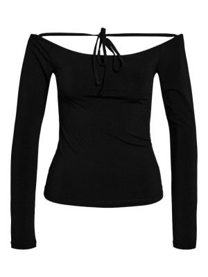 Bluza Dama Noisy May Nmamanda Tie Front Black