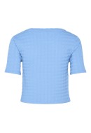 Bluza Dama Pieces Pcannu Cropped Azure Blue