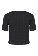 Bluza Dama Pieces Pcannu Cropped Black