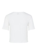 Bluza Dama Pieces Pcannu Cropped Cloud Dancer