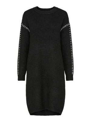 Rochie Pieces Pcsilah Ls O-neck Black
