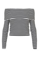 Bluza Dama Pieces Pclaya Off Shoulder Bright White /Black