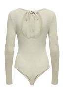 Body Dama Only Onlfelina Open Back Oatmeal