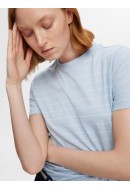 Tricou Dama Selected Slfjessy O-Neck Stripes Cashmere Blue /Bright White