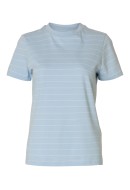Tricou Dama Selected Slfjessy O-Neck Stripes Cashmere Blue /Bright White