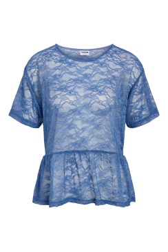 Bluza Dama Noisy May Nmcarota Peplum Dutch Blue