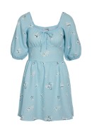 Rochie Noisy May Nmaida Midi See Sky Blue Flower