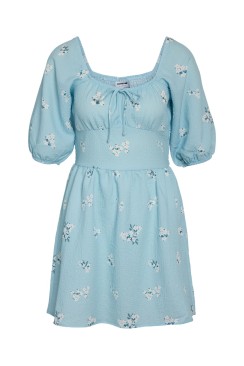 Rochie Noisy May Nmaida Midi See Sky Blue Flower