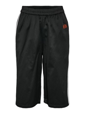Women Shorts Noisy May NmjeSatin Black Detail Contrast Stripe