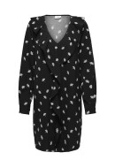 Dress Jacheline De Young Jdymarika Life Flounce Black/Peyote Leaf