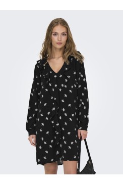 Rochie Jacheline De Young Jdymarika Life Flounce Black/Peyote Leaf
