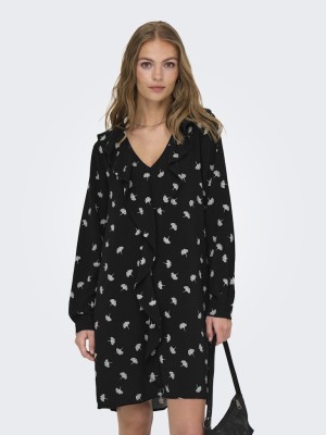 Dress Jacheline De Young Jdymarika Life Flounce Black/Peyote Leaf