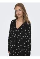 Dress Jacheline De Young Jdymarika Life Flounce Black/Peyote Leaf