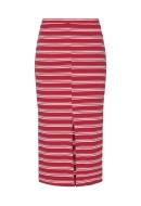 Fusta Pieces Pctadie Mw Midi Goji Berry Aop Stripes