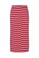 Fusta Pieces Pctadie Mw Midi Goji Berry Aop Stripes
