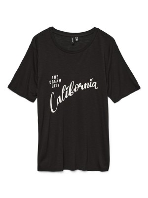 Women T-shirt Vero Moda Vmgia O-Neck Black/California
